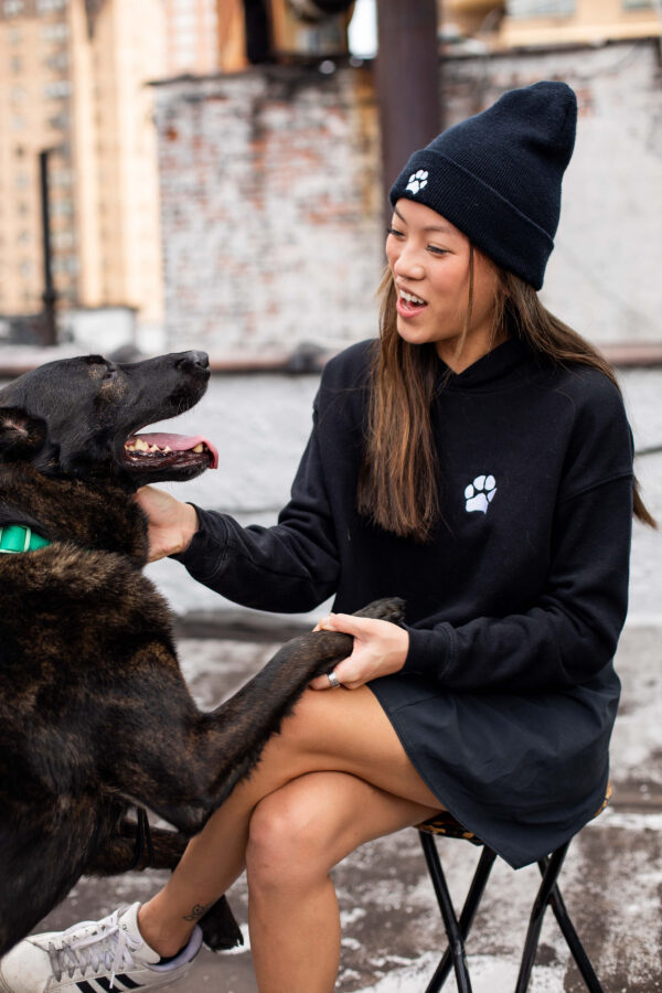 Customized Paw Print Cuffed Beanie - Image 3